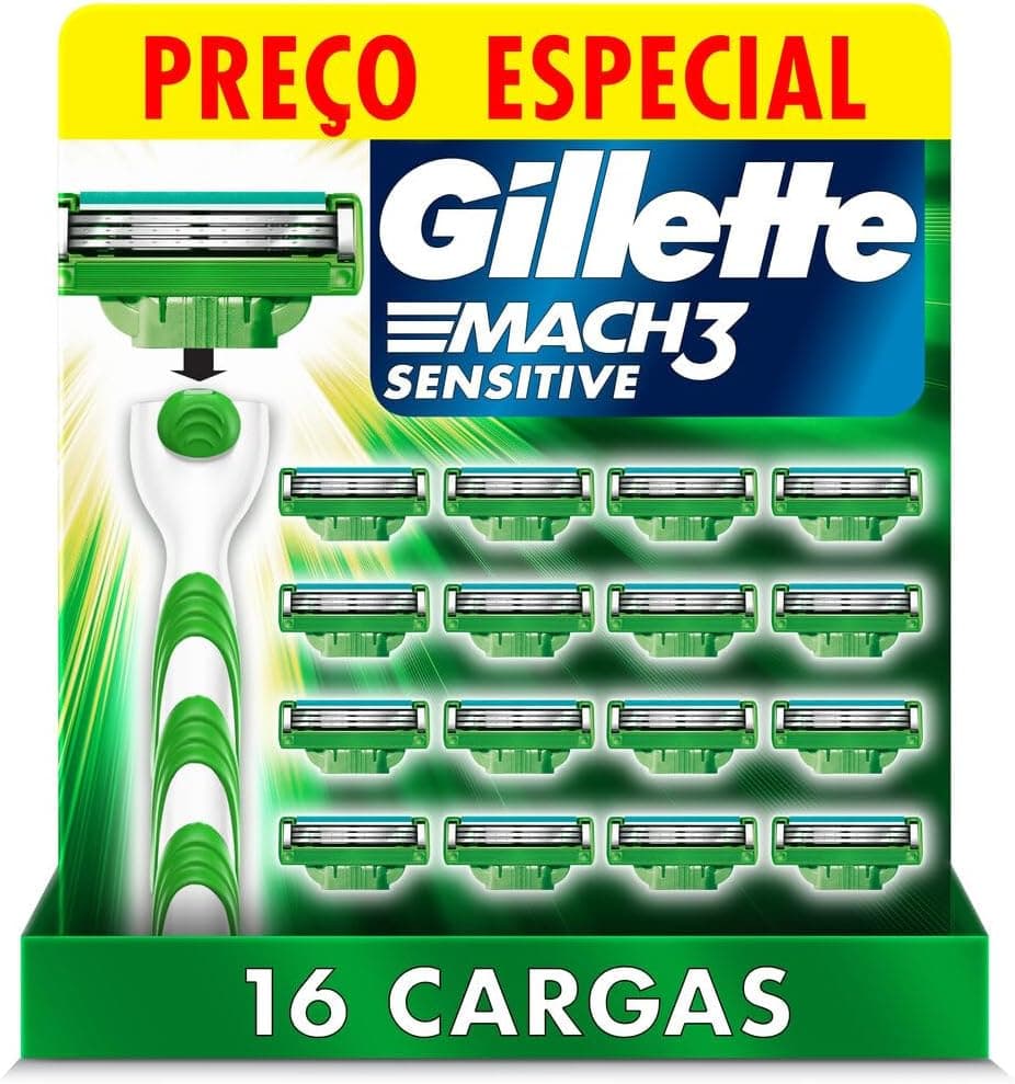 Gillette Mach3 Sensitive — 16 cargas