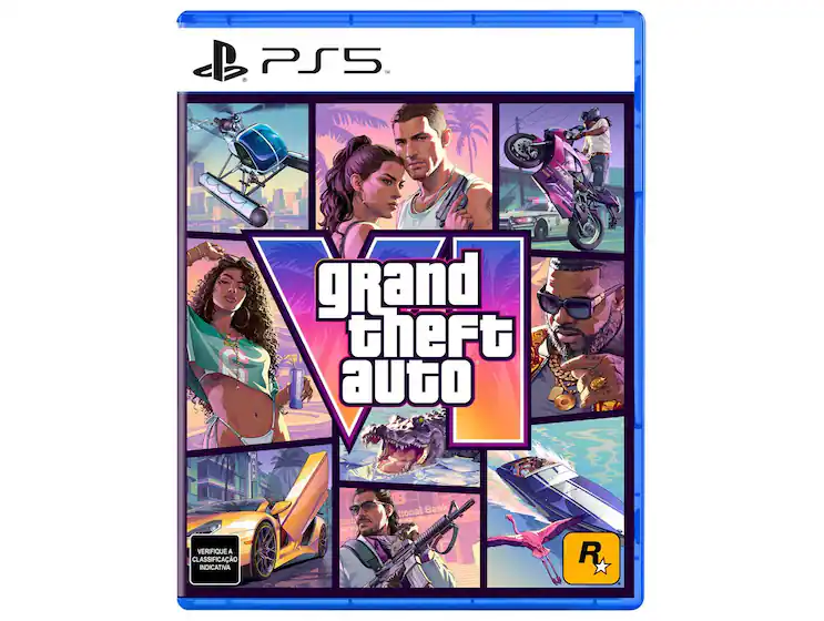 Jogo Grand Theft Auto VI (GTA 6) PS5 — Code in Box, pré-venda